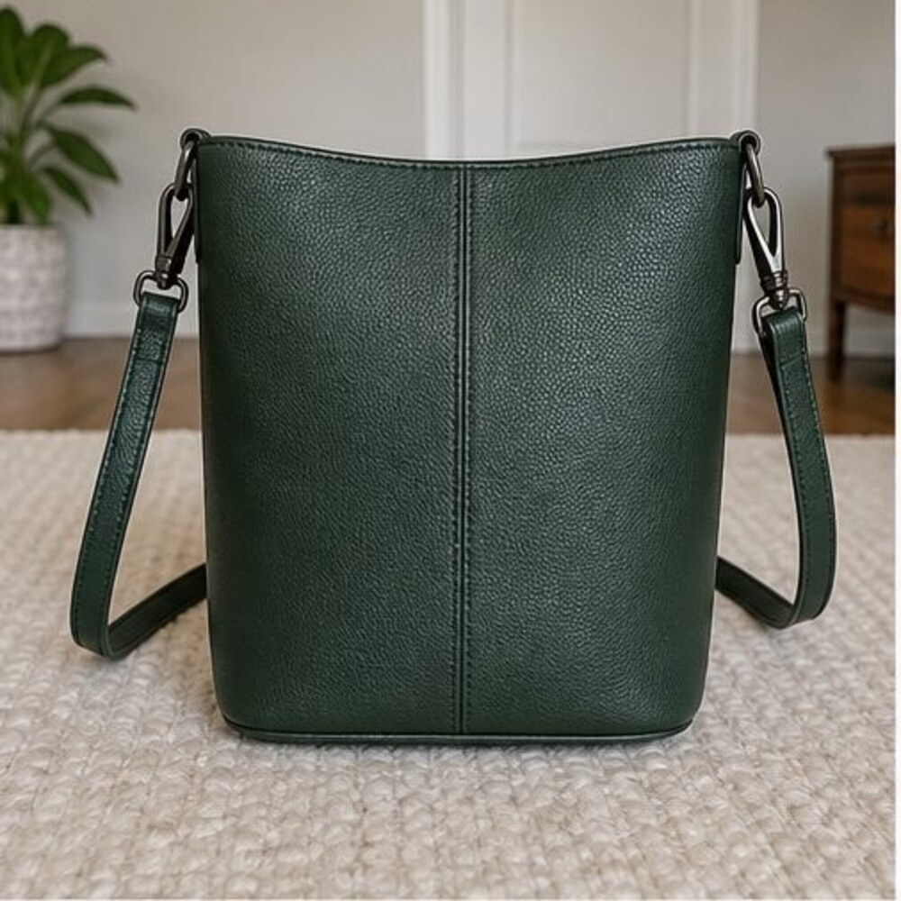 Cognac Nylon Crossbody Bag